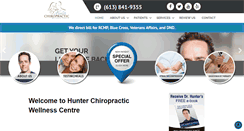 Desktop Screenshot of hunterchiropractic.com